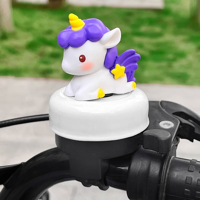 Dječji zvon za bicikl s jednorogom – slatki karikaturni dizajn, univerzalna ugradnja, materijal aluminijska zlitina, model 08cl0020