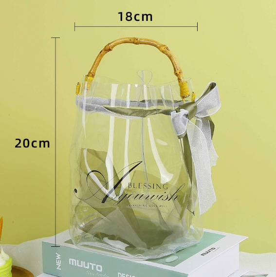 PVC prozirna darovna torba za ručno nošenje, brend Jiahui, porijeklo Wenzhou, materijal PVC