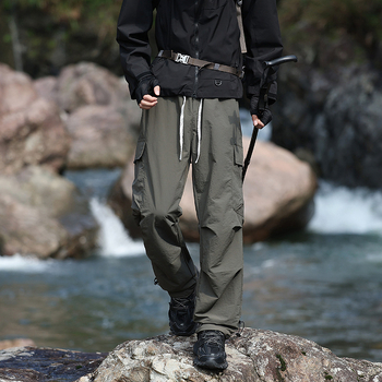 Outdoor softshell hlače za muškarce i žene – vodootporan najlon, jesenji paratrooper stil, udoban kroj, više džepova