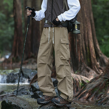 Outdoor softshell hlače za muškarce i žene – vodootporan najlon, jesenji paratrooper stil, udoban kroj, više džepova