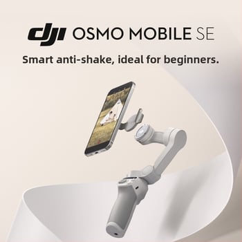 DJI Osmo Mobile SE ръчен 3-осен гимбал – сгъваем стабилизатор, пластмасов корпус, Bluetooth поддръжка, готов за селфи