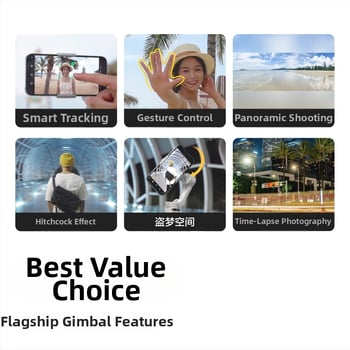 DJI Osmo Mobile SE ръчен 3-осен гимбал – сгъваем стабилизатор, пластмасов корпус, Bluetooth поддръжка, готов за селфи