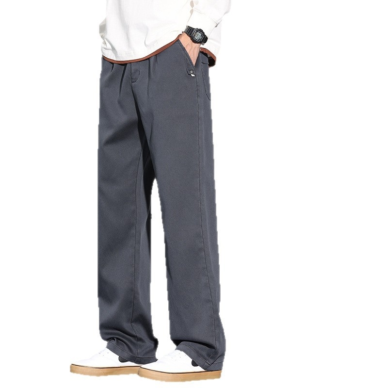 Casual hlače za muškarce, fleece iznutra, labav kroj, straight cut, Lyocell smjesa