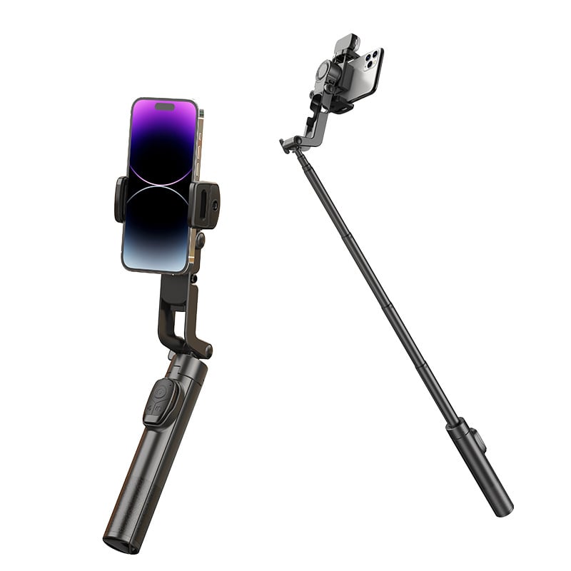 A8 ръчен сгъваем стабилизатор за телефон, едноосен гимбал, Bluetooth и дистанционно