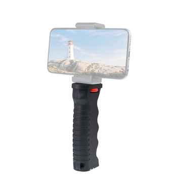 Stabilizator manual pentru streaming cu suport și kit de iluminare pentru VLOG – pentru telefon/cameră, exterior, anti-vibrații, corp din plastic