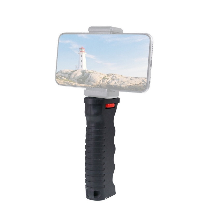 Stabilizator manual pentru streaming cu suport și kit de iluminare pentru VLOG – pentru telefon/cameră, exterior, anti-vibrații, corp din plastic