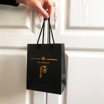 Set darčekových tašiek na svadbu – laminácia a horúca razba, svetlý luxusný štýl, Materiál: kartón