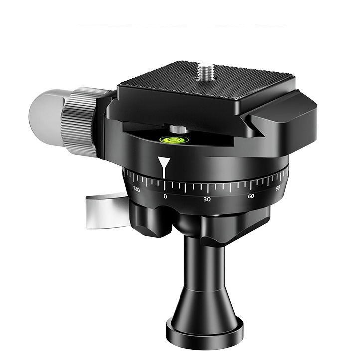 Beixin mini panoramska invertirana kuglasta glava za DSLR/mirrorless fotoaparate — 360° horizontalno i vertikalno okretanje, aluminijska legura, težina 127 g