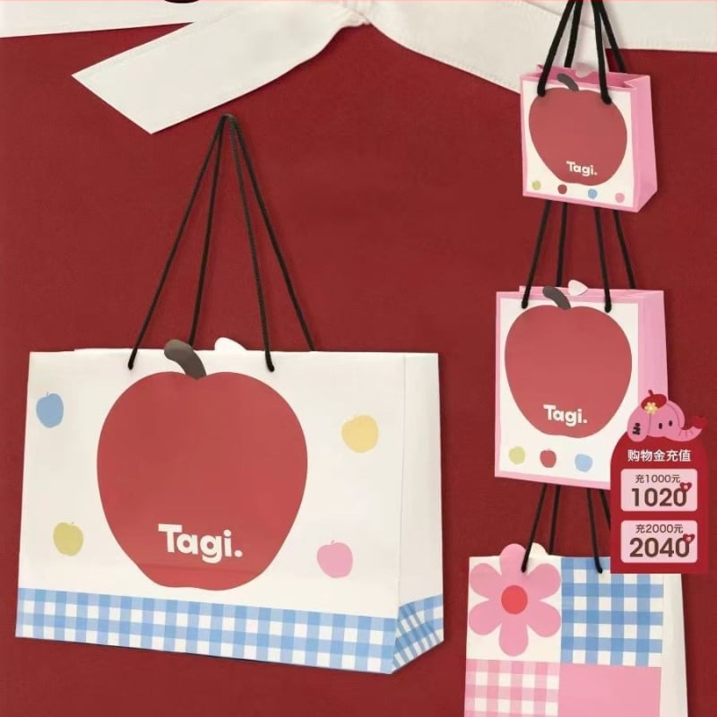 Tagi Taška na rameno s Apple cartoon graffiti tlačou, 250 g vysoko kvalitný film, Pôvod Guangzhou