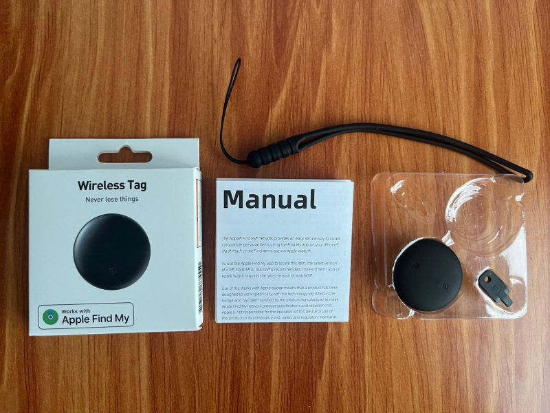 Lokalizator protiv gubitka S10 za iOS – MFI certificirano, IP67 vodootporno, baterija 210 mAh, težina 9 g