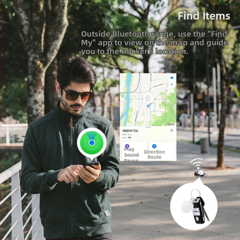 Intelligens háziállat-kereső - MFI-kompatibil Android és iPhone-hoz, modell B-1, 210mAh akkumulátor, karkötő viselése, nyomkövetés alarmával, csatlakozik a mobiltelefonhoz, iOS-kompatibil