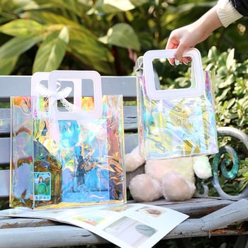 Yize Prozirna PVC torbica, dvostruka debljina 60 Silk, Univerzalna torba za poklone i kozmetiku