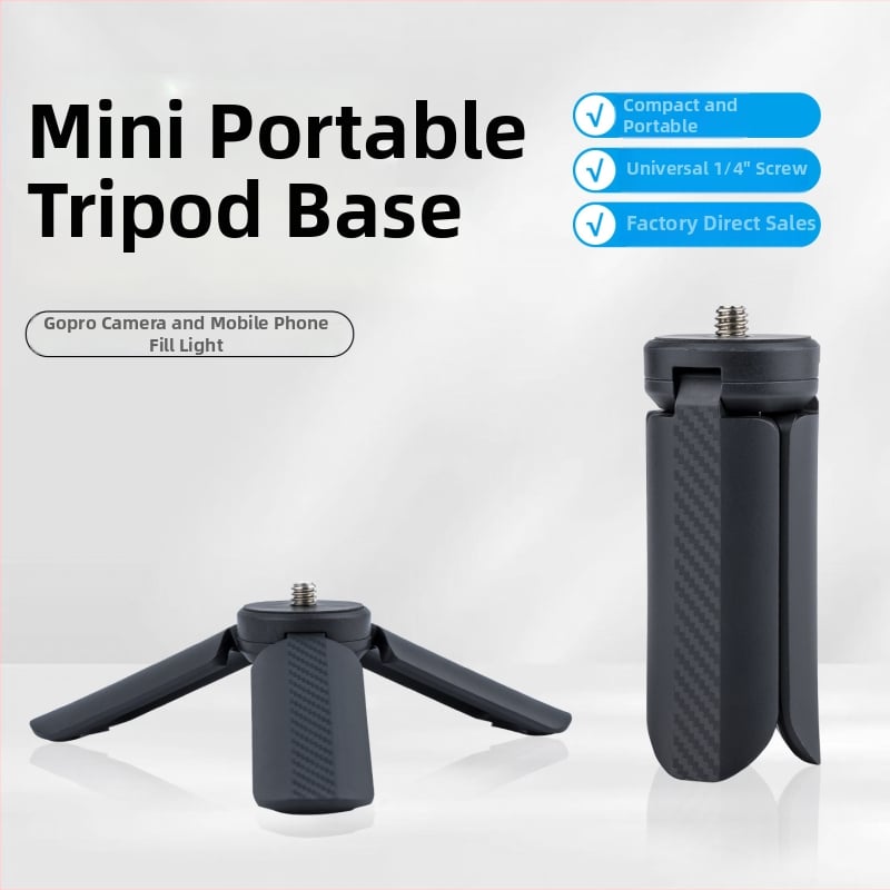 Km-05 stolný stabilizátor-tri pod — ABS materiál, max. zaťaženie 2 kg, 1 sekcia, kompatibilný s DJI Pocket 3, akčné kamery, bezzrkadlové kamery a držiak na telefón