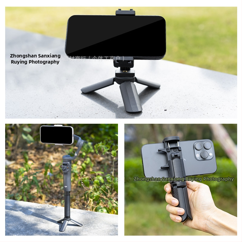 Km-05 stolný stabilizátor-tri pod — ABS materiál, max. zaťaženie 2 kg, 1 sekcia, kompatibilný s DJI Pocket 3, akčné kamery, bezzrkadlové kamery a držiak na telefón