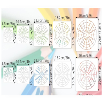 Mandala predložak za DIY slikanje kamenom | PET materijal | Brend Painting Enle | Privatna marka dostupna