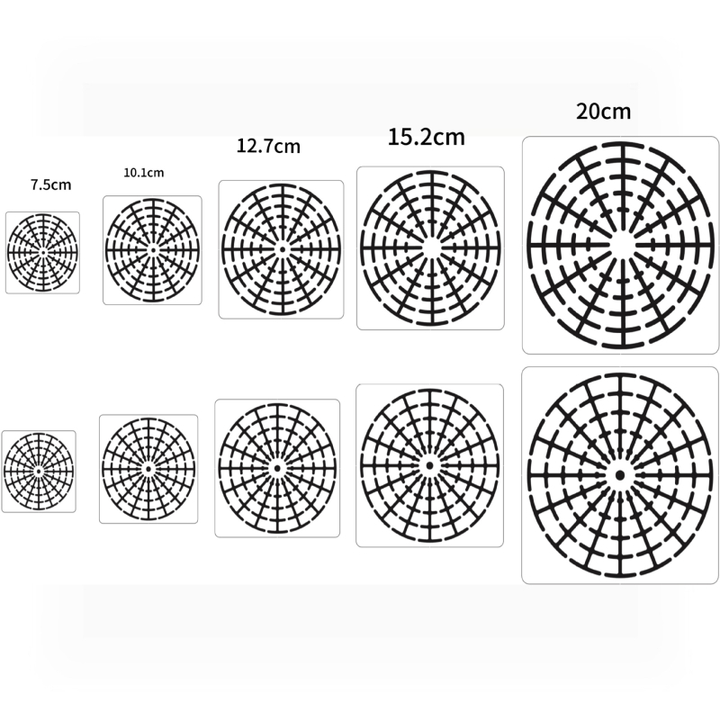 Mandala predložak za DIY slikanje kamenom | PET materijal | Brend Painting Enle | Privatna marka dostupna