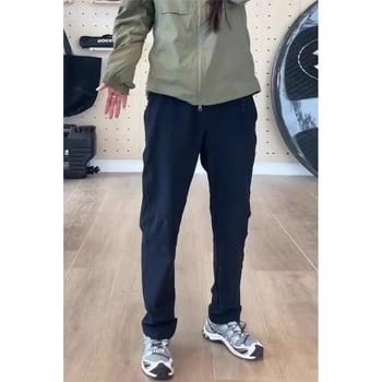 Pantaloni casual de bărbați din softshell, impermeabili și rezistenți la vânt, croială slim, țesătură Oxford