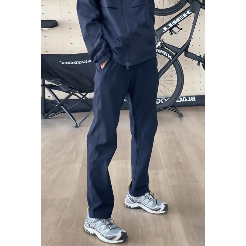 Pantaloni casual de bărbați din softshell, impermeabili și rezistenți la vânt, croială slim, țesătură Oxford