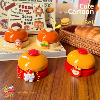 Ručni pritisni zvon za posluživanje, metalna ukrasna figura, karbonska čelika, model WJZH-041; ručna izrada DIY, pogodna za dom, ured, restoran i hotel