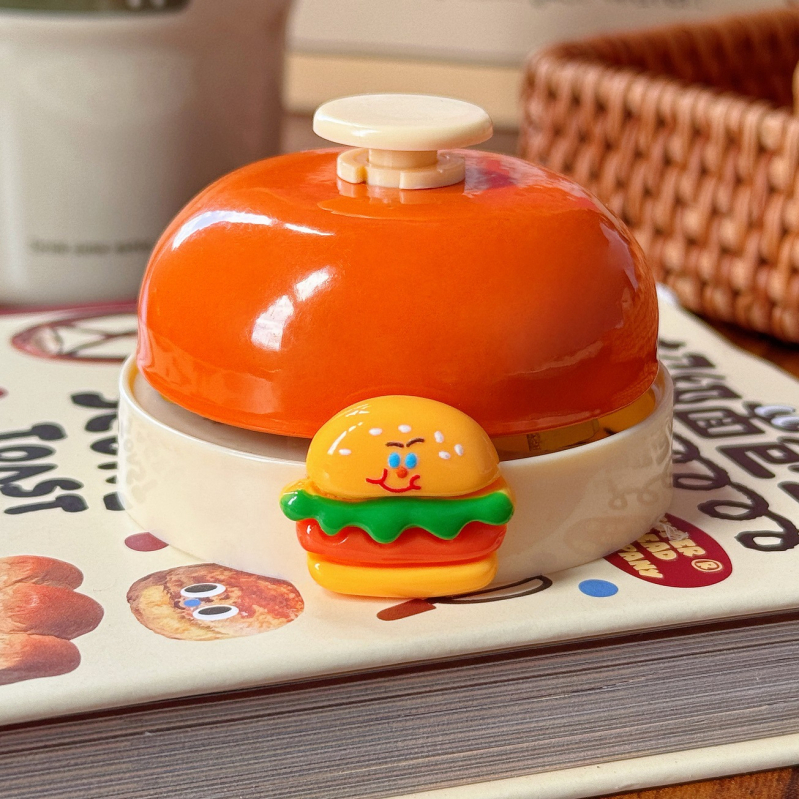 Ručni pritisni zvon za posluživanje, metalna ukrasna figura, karbonska čelika, model WJZH-041; ručna izrada DIY, pogodna za dom, ured, restoran i hotel