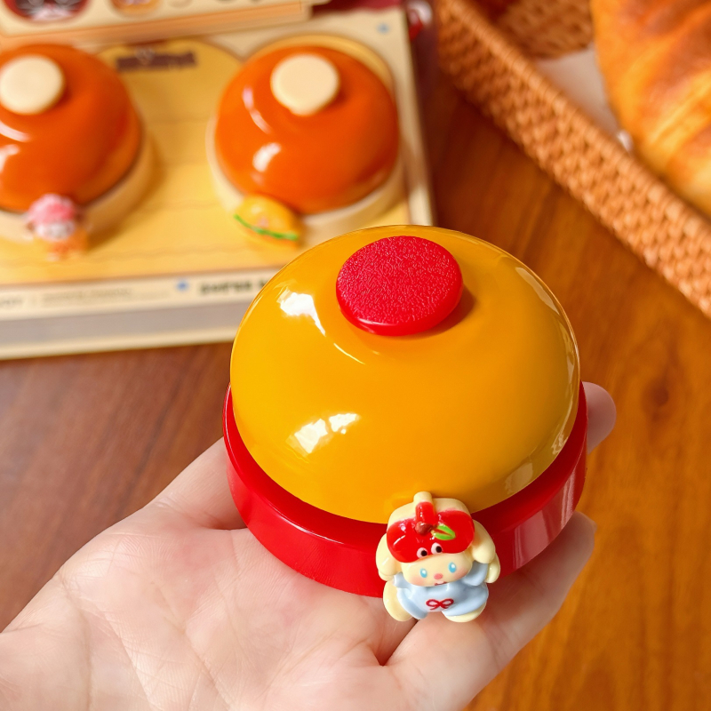 Ručni pritisni zvon za posluživanje, metalna ukrasna figura, karbonska čelika, model WJZH-041; ručna izrada DIY, pogodna za dom, ured, restoran i hotel