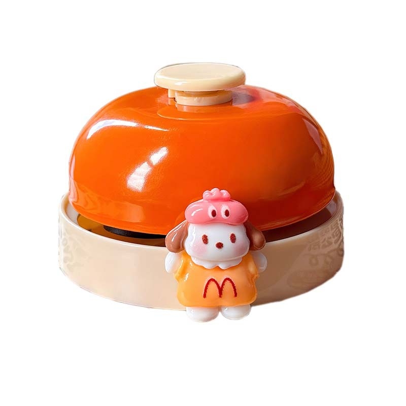 Ručni pritisni zvon za posluživanje, metalna ukrasna figura, karbonska čelika, model WJZH-041; ručna izrada DIY, pogodna za dom, ured, restoran i hotel