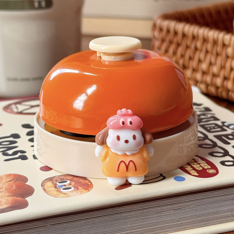 Ručni pritisni zvon za posluživanje, metalna ukrasna figura, karbonska čelika, model WJZH-041; ručna izrada DIY, pogodna za dom, ured, restoran i hotel