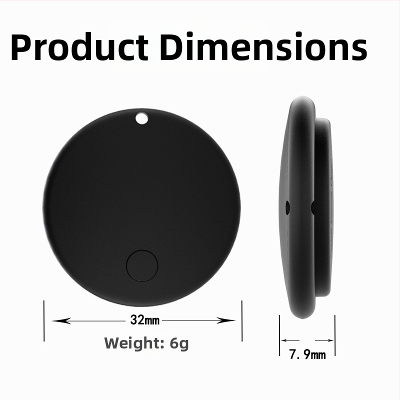 Mini pametni trackert za kućne ljubimce, ABS kućište, globalna dvostruka kompatibilnost sustava, GPS točnost 1 m, Airtag alternativa