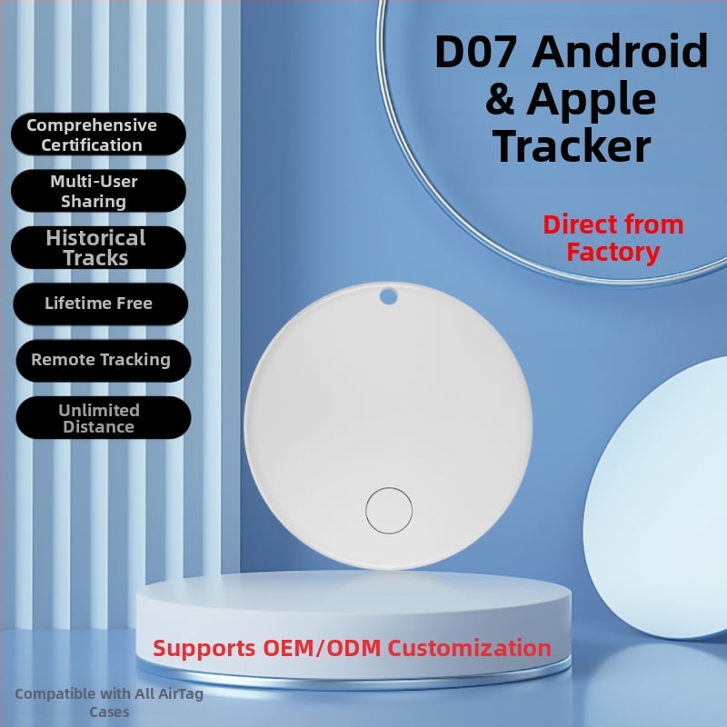 Mini pametni trackert za kućne ljubimce, ABS kućište, globalna dvostruka kompatibilnost sustava, GPS točnost 1 m, Airtag alternativa