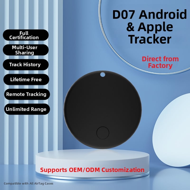 Mini pametni trackert za kućne ljubimce, ABS kućište, globalna dvostruka kompatibilnost sustava, GPS točnost 1 m, Airtag alternativa