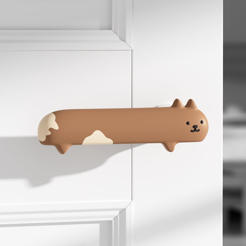 Silikonska zaštita kvake vrata za spavaću sobu i kupaonicu, tiha, protiv sudaranja, debeli jastučić za zid