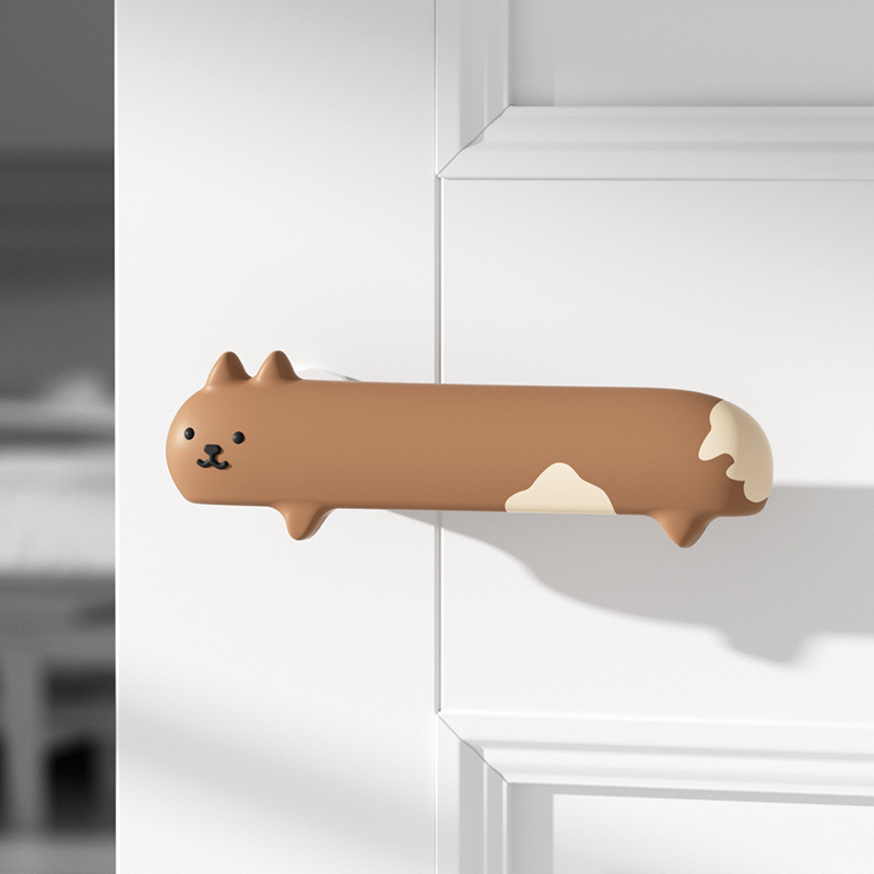 Silikonska zaštita kvake vrata za spavaću sobu i kupaonicu, tiha, protiv sudaranja, debeli jastučić za zid