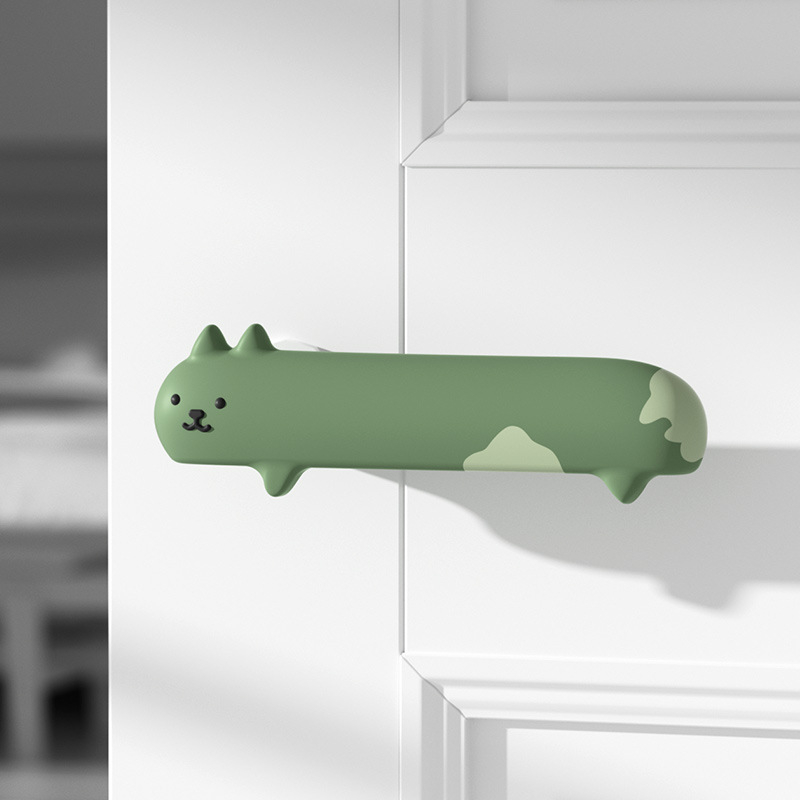 Silikonska zaštita kvake vrata za spavaću sobu i kupaonicu, tiha, protiv sudaranja, debeli jastučić za zid