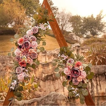 Set dvaju umjetnih cvjetova za svadbenu luk dekoraciju, materijal: ojačani Oxford platno, pakiranje: karton, prilagodba dostupna, brend Sensitivity, stil: vjenčanje