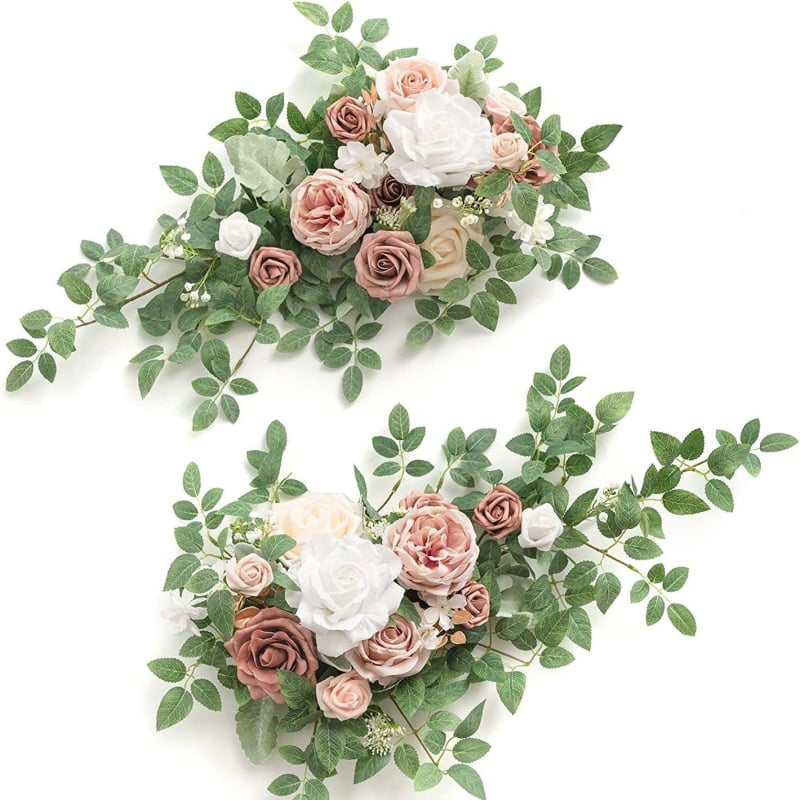 Set dvaju umjetnih cvjetova za svadbenu luk dekoraciju, materijal: ojačani Oxford platno, pakiranje: karton, prilagodba dostupna, brend Sensitivity, stil: vjenčanje