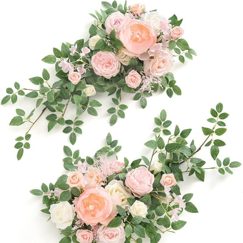 Set dvaju umjetnih cvjetova za svadbenu luk dekoraciju, materijal: ojačani Oxford platno, pakiranje: karton, prilagodba dostupna, brend Sensitivity, stil: vjenčanje