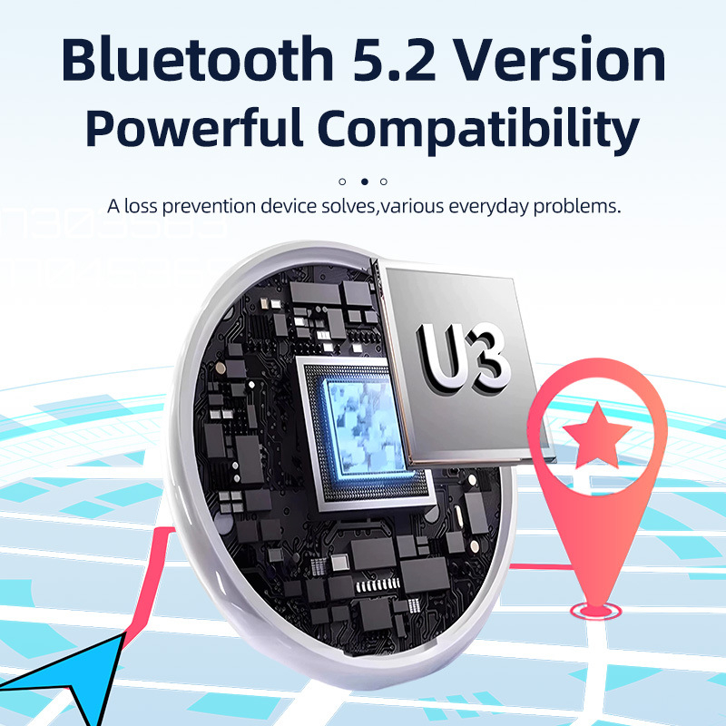 WT-06 GPS Tracker pentru Find My (iOS) – Localizator Anti-Lost pentru copii, vârstnici, animale de companie și chei; rază de 30 m, baterie 2500mAh, carcasă ABS