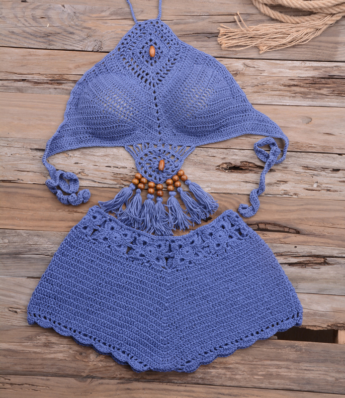 Ženski bikini set, jednobojna, bez leđa, seksi dizajn, s napuhnutim košaricama, Lyocell 100%, podstava od pamukove smjese 90%, težina 173 g, za odrasle