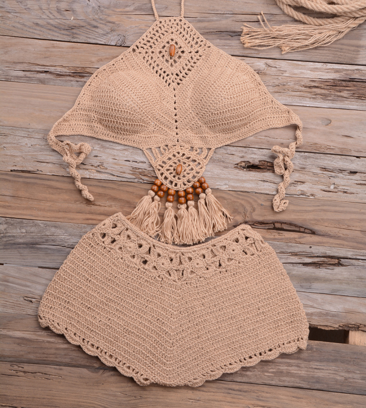 Ženski bikini set, jednobojna, bez leđa, seksi dizajn, s napuhnutim košaricama, Lyocell 100%, podstava od pamukove smjese 90%, težina 173 g, za odrasle