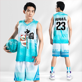 Basketbalový set dresov, bez rukávov, okrúhly golier, unisex, 100% polyester, rýchloschnúci materiál