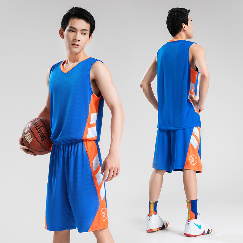 Kosárlabda mez szett, ujjatlan, kerek nyakú, uniszex, 100% poliészter, gyorsan száradó anyag