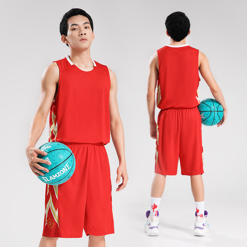 Kosárlabda mez szett, ujjatlan, kerek nyakú, uniszex, 100% poliészter, gyorsan száradó anyag