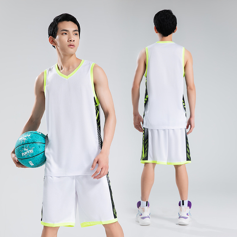 Kosárlabda mez szett, ujjatlan, kerek nyakú, uniszex, 100% poliészter, gyorsan száradó anyag