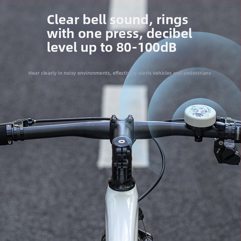 Rockbros zvono za bicikl – površina od željeza s plastičnom bazom; unisex; šifra proizvoda 340006