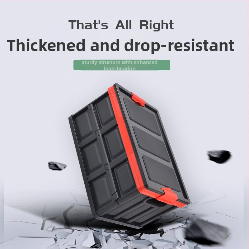 Сгъваема кутия за съхранение за автомобилен багажник, органайзер за кола, PP пластмаса, 30–40 л капацитет