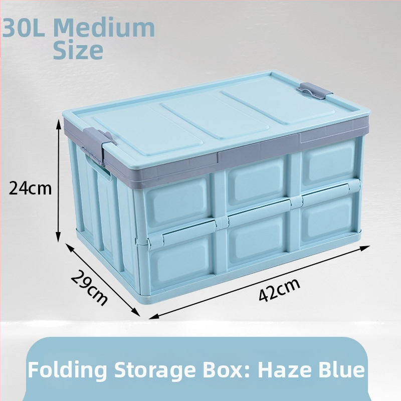 Сгъваема кутия за съхранение за автомобилен багажник, органайзер за кола, PP пластмаса, 30–40 л капацитет