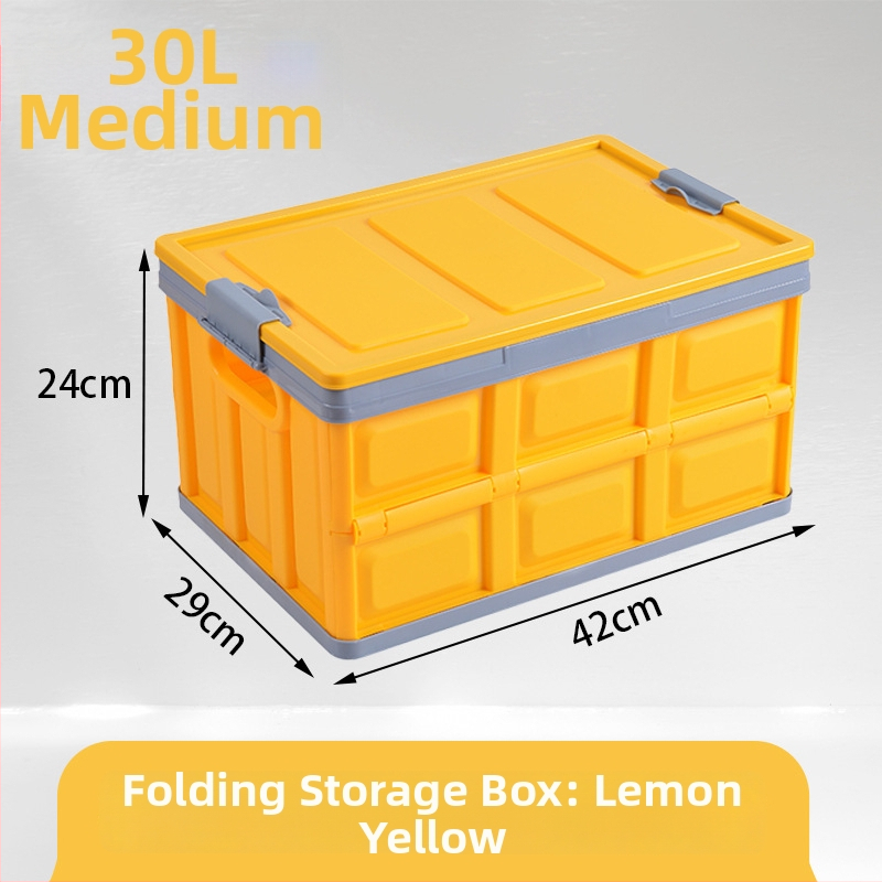 Сгъваема кутия за съхранение за автомобилен багажник, органайзер за кола, PP пластмаса, 30–40 л капацитет