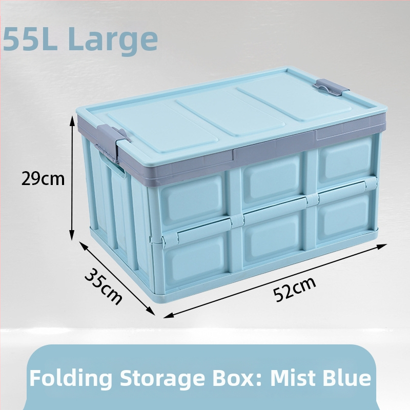 Сгъваема кутия за съхранение за автомобилен багажник, органайзер за кола, PP пластмаса, 30–40 л капацитет