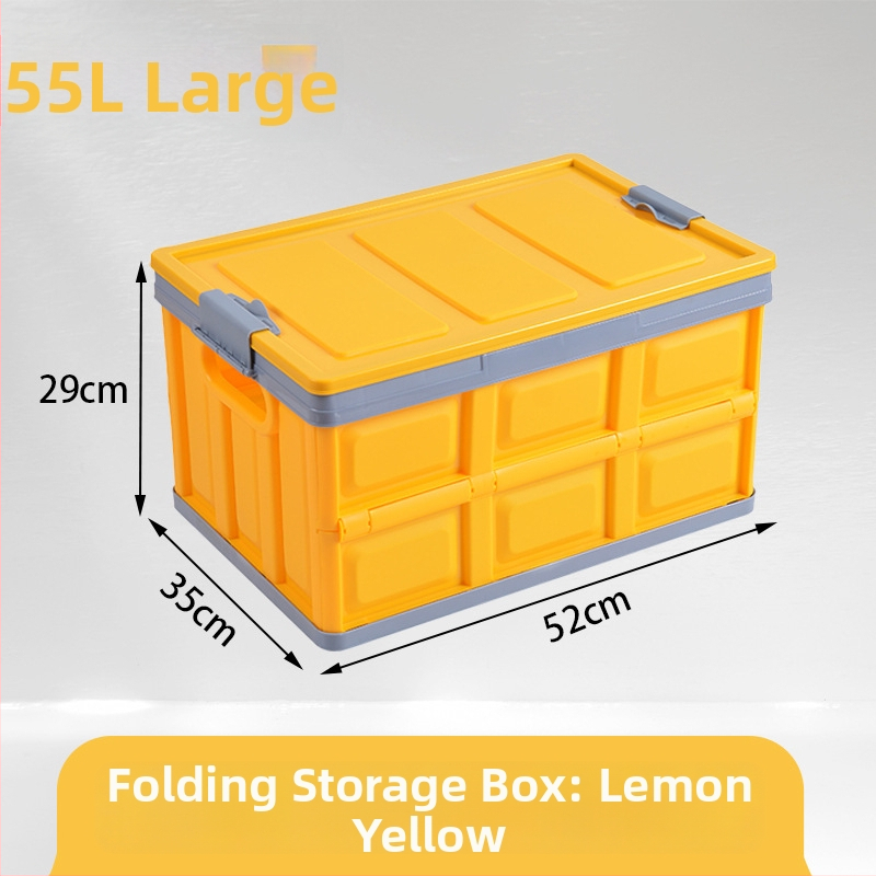 Сгъваема кутия за съхранение за автомобилен багажник, органайзер за кола, PP пластмаса, 30–40 л капацитет