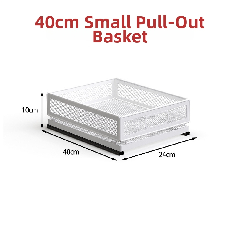 Изтеглящ се кош за закуски в кухнята – сгъваем метален рафт с многослоен дизайн за закуски, подправки и буркани, без монтаж